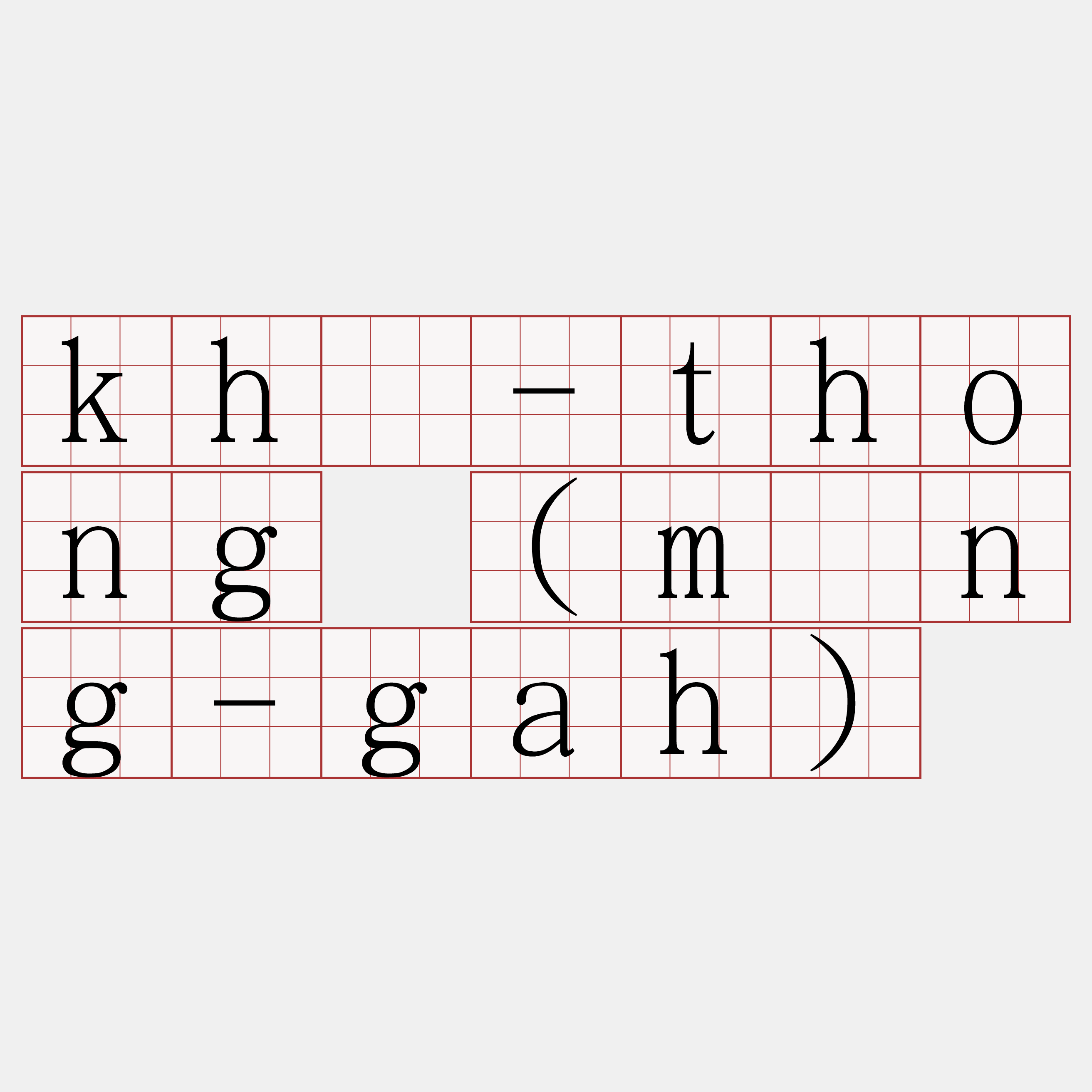 khā-thong (màng-gah)